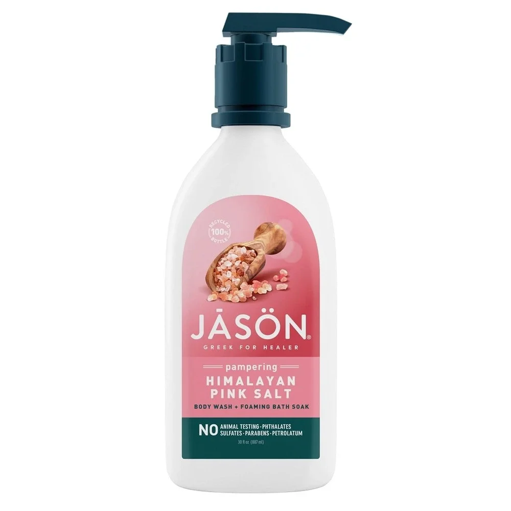 JASON Himalayan Pink Salt Body Wash 30oz 2 Pack Gentle Cleansing Vegan‎ Formula